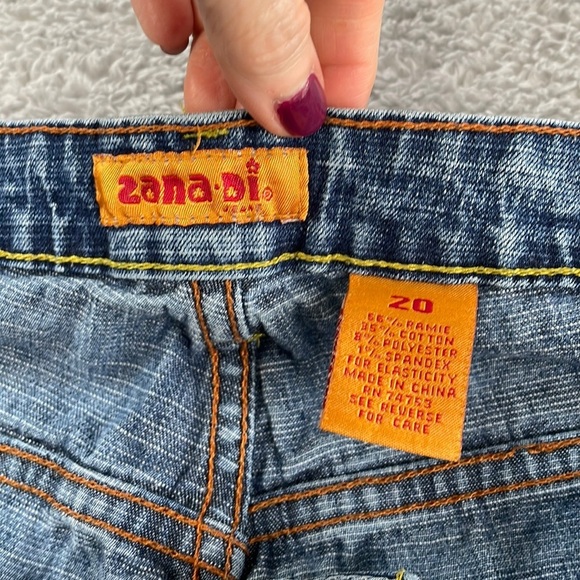 Zana Di Vintage Jeans Women's 20 Distressed Patchwork Baggy Denim Hip Hop 90's - Picture 15 of 16